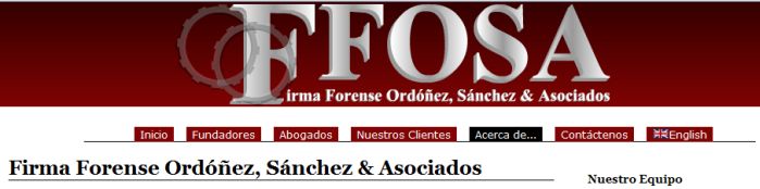 Ordo�ez Sanchez y Asociados Firma Forense